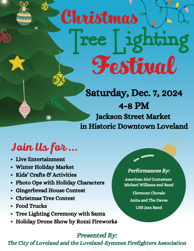 Poster for Christmas Tree Lighting Festival